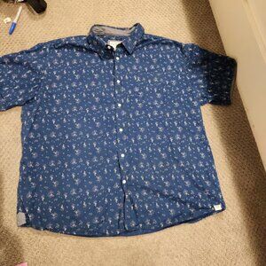 Free Planet 100% Cotton men's button down. Sz 2X . Worn ONCE